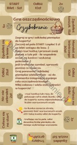 Gra oszczędnościowa - Grzybobranie