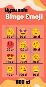 Wyzwanie Bingo Emoji