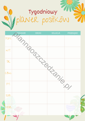 Planer posiłków tygodniowy - z kwiatami.png