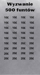 Wyzwanie 500£ funtów